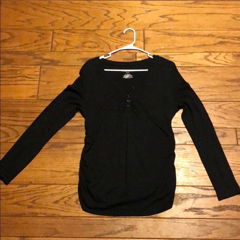 Black maternity top